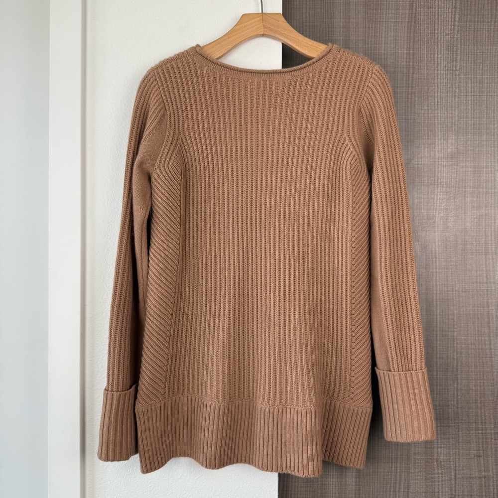 Vince Camel Directional Ribbed Wool Cashmere Sweater - Picture 7 of 11